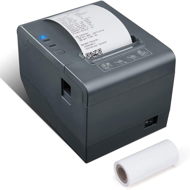 MUNBYN P068 80mm Thermal Receipt Printer - USB/Serial/Ethernet POS Printer With Auto Cutter